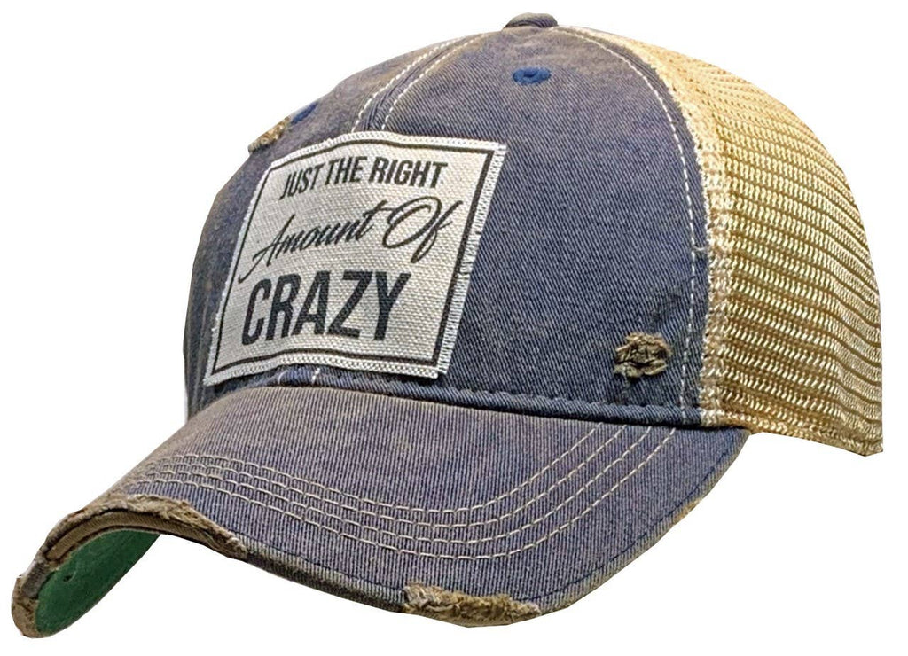 Vintage Life - Just The Right Amount Of Crazy Trucker Hat Baseball Cap