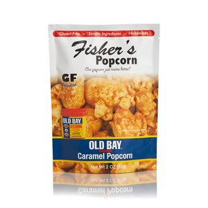 Fisher's Popcorn - Small 2oz Pouch Old Bay Seasoned Caramel Popcorn