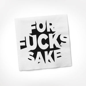 Twisted Wares - For Fucks Sake COCKTAIL NAPKIN