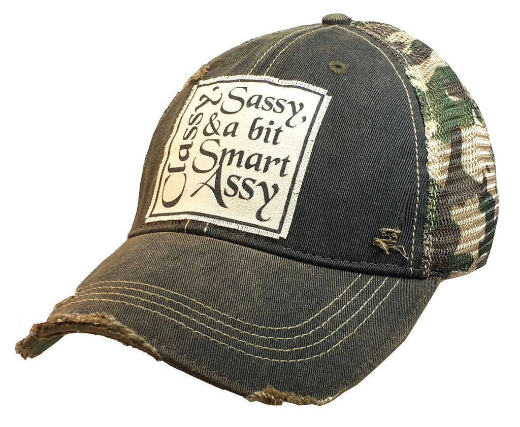 Vintage Life - Classy Sassy & A Bit Smart Assy Trucker Hat Baseball Cap