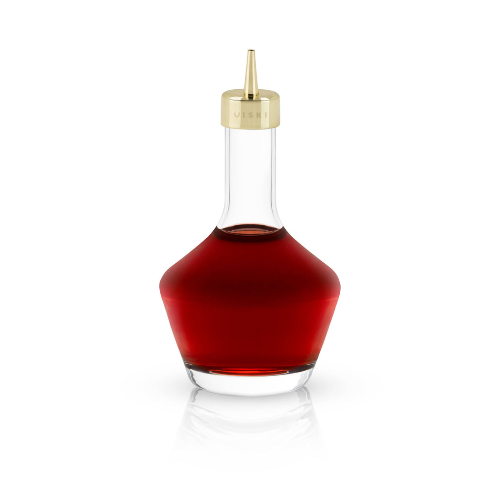 Viski - Belmont™ Bitters Bottle w/ Gold Dasher Top