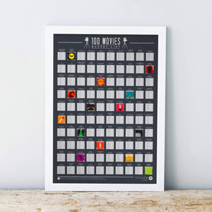 Gift Republic - Bucket List Poster - 100 movies