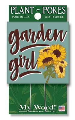 My Word! Plant Pokes - Garden Girl