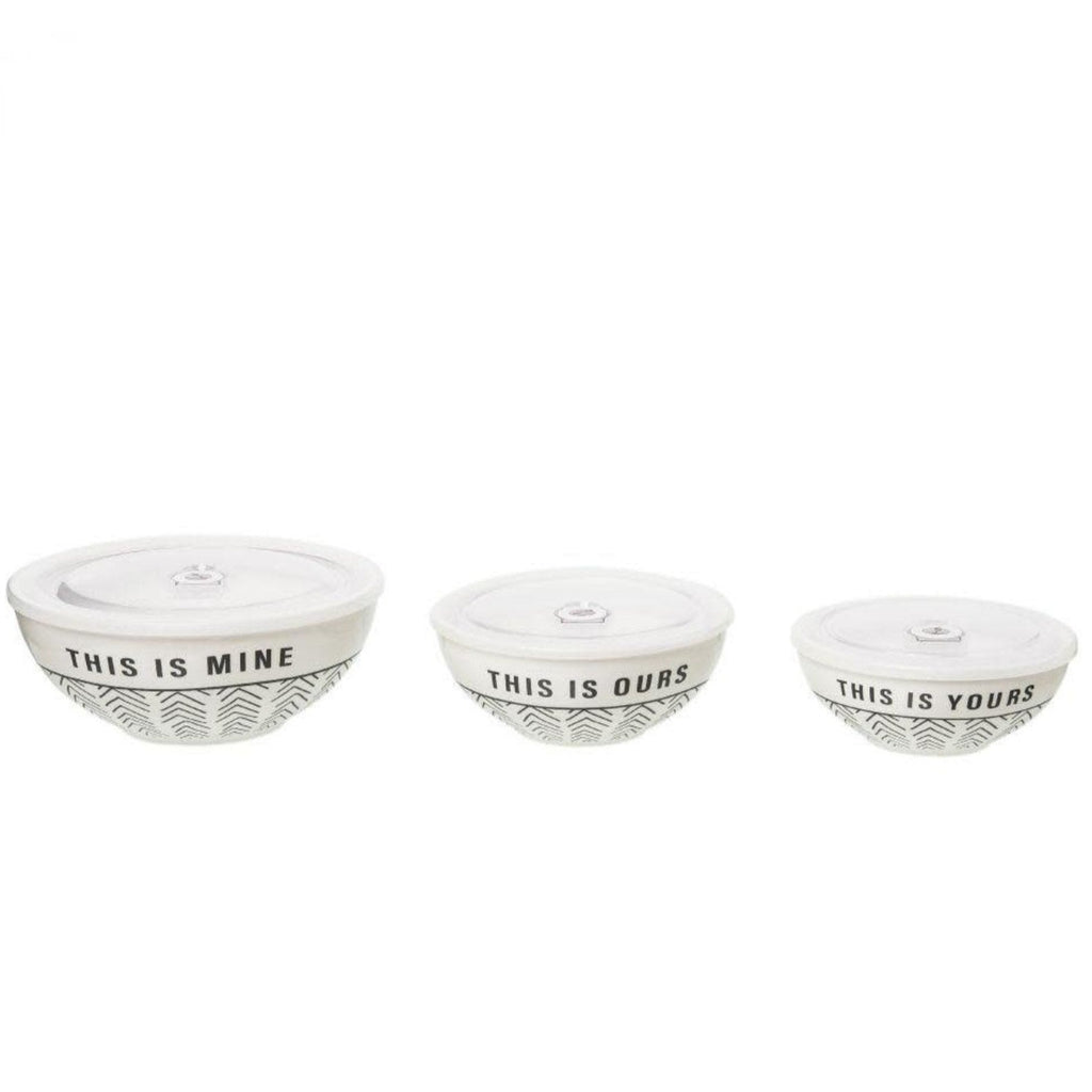 Yours/Ours/Mine Stoneware Bowl Set